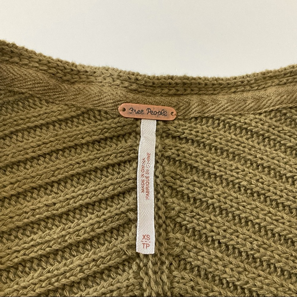 Free People Ribbed Knit Sweater Top XS - Picture 12 of 16